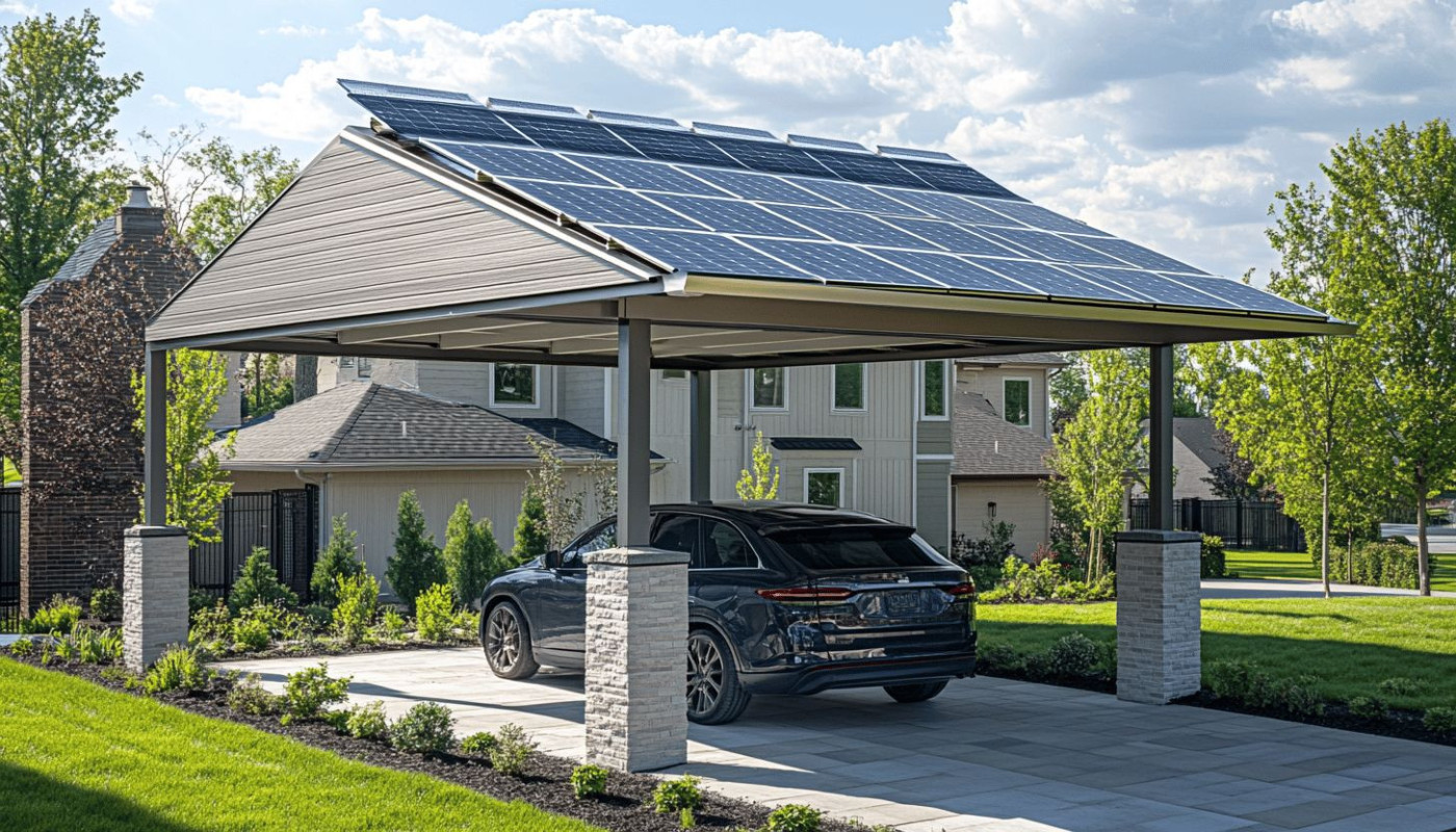 Optimiser l'espace extérieur avec un carport photovoltaïque